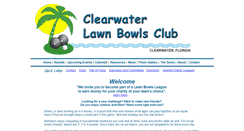 Desktop Screenshot of clearwaterlawnbowlingclub.org