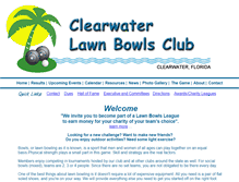 Tablet Screenshot of clearwaterlawnbowlingclub.org